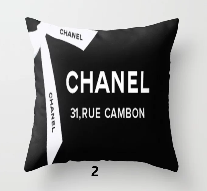 クッションカバー　クッションふわふわ　シャネル CHANELクッションカバー　リネン/ベルベット　新居プレゼント　6種