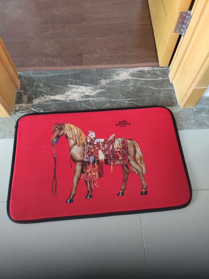 HERMES　エルメス　馬柄　カーペット　ラグマット　浴室/キッチン/玄関マット　オールシーズン　選べる3色2種サイズ