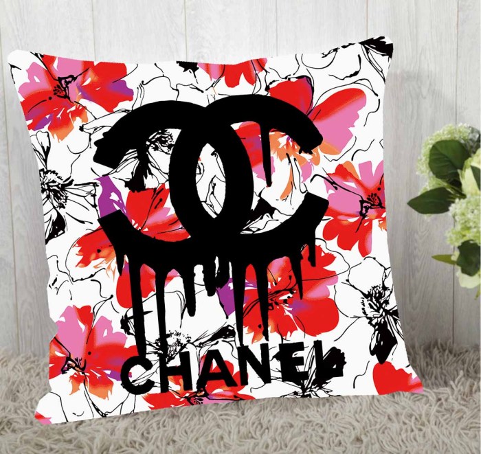 CHANEL/シャネル　クッションカバー/背当て シャネルクッション中身あり　インテリア美品カバー　リネン/ベルベット生地　8種選択