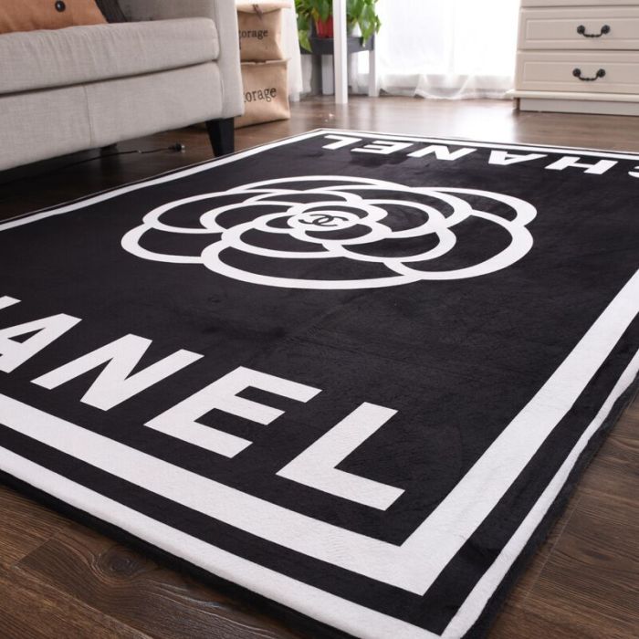 シャネル　CHANEL　カーペット150×200サイズ　人気絨毯ラグマットCHANELじゅうたん　ウォッシャブル　オールシーズン　おしゃれカメリア柄2色