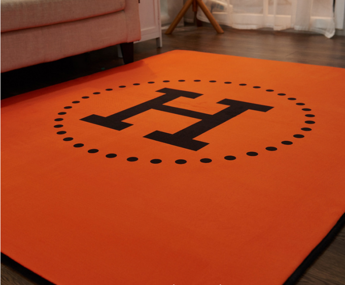 HERMES　エルメスカーペット/絨毯リビング　ラグマット　子供プレイマット　ウォッシャブル　滑り止め付洗える　選べる2種