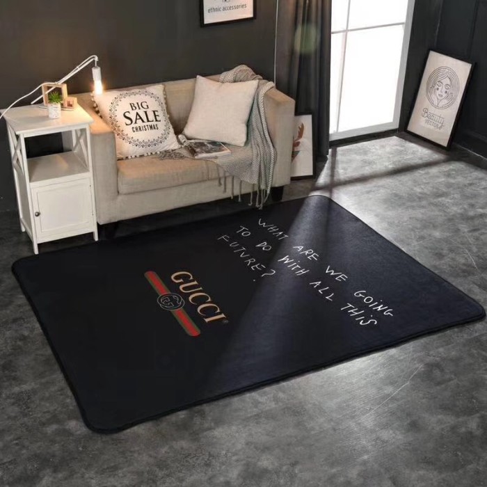 グッチ　GUCCIカーペットおしゃれ/人気ラグマット/絨毯　リビング子供部屋プレイマット　ウォッシャブル　ギフト4種選択可