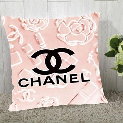 シャネル　クッションカバー/背当て CHANELクッション中身あり　ブランド美品カバー　リネン/ベルベット生地　11種選択