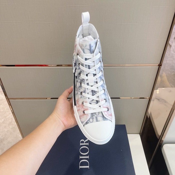 Diorディオール偽物 カップル モデル B23 ハイカット スニーカー