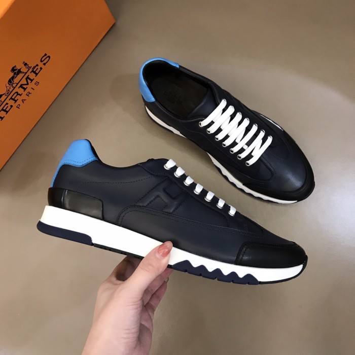 大人気Hermesエルメス シンプル クラシック メンズ スニーカー