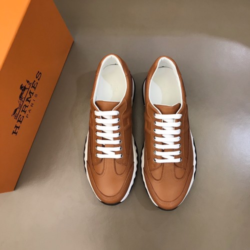 Hermesエルメス素敵な シンプル クラシック メンズ スニーカー