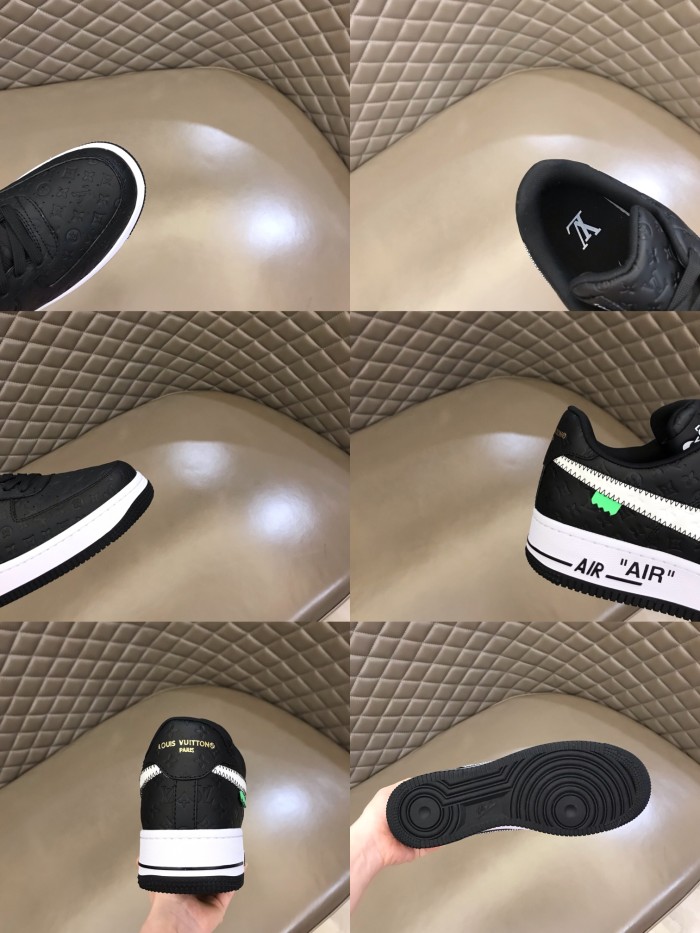 高品質Loui Vuitto x OFF-WHITE x Nike Tripartite クール メンズ カジュアル スニーカー