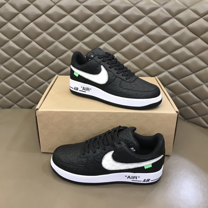 高品質Loui Vuitto x OFF-WHITE x Nike Tripartite クール メンズ カジュアル スニーカー