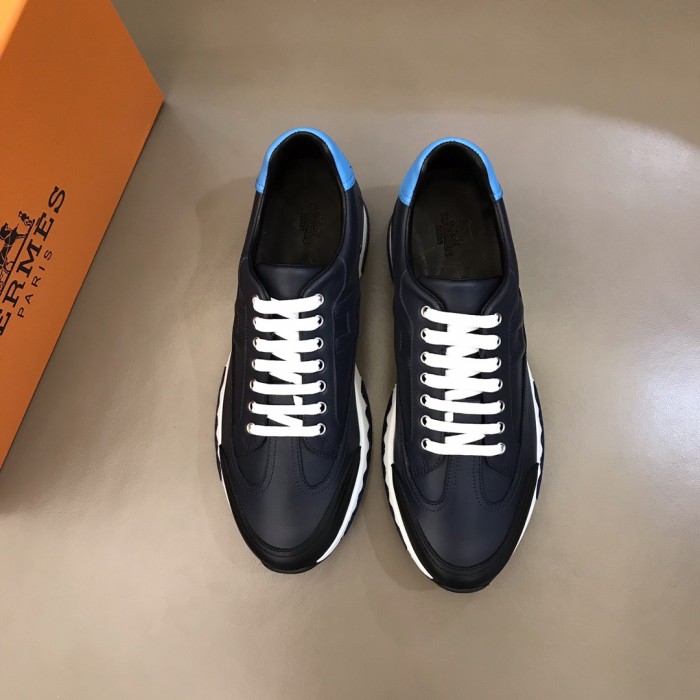 大人気Hermesエルメス シンプル クラシック メンズ スニーカー