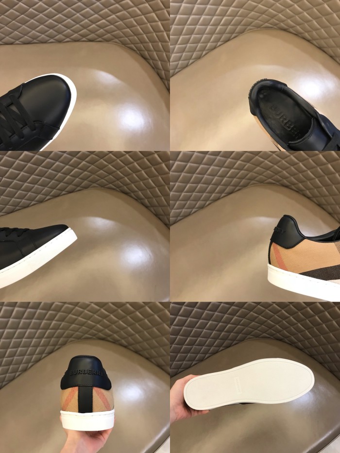 Burberryバーバリー 偽物メンズ クラシック ロートップ スニーカー