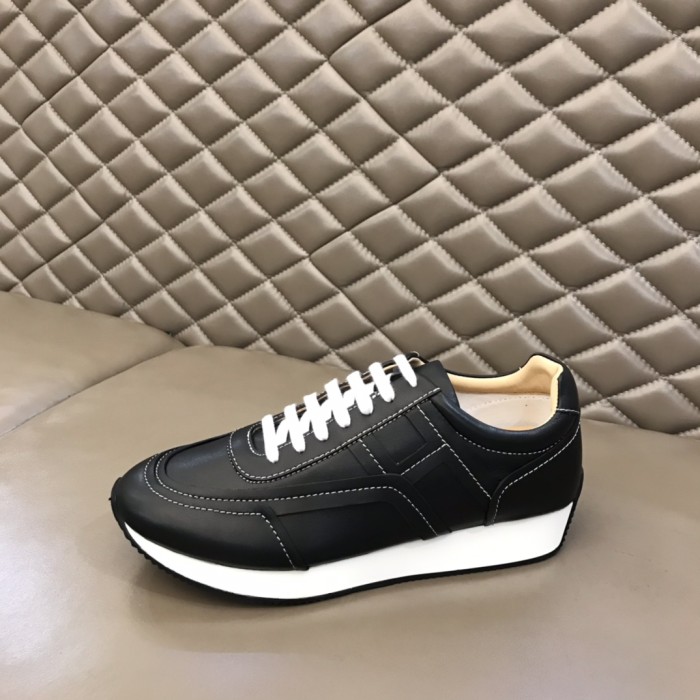 最新Hermesエルメス シンプル クラシック メンズ スニーカー