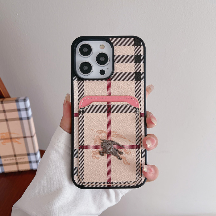 Burberryバーバリーケース最新全機種14 Pro/11/Xs Max/Xr/XS/iPhone7/7P/8/8P/iPhone12/13 4色