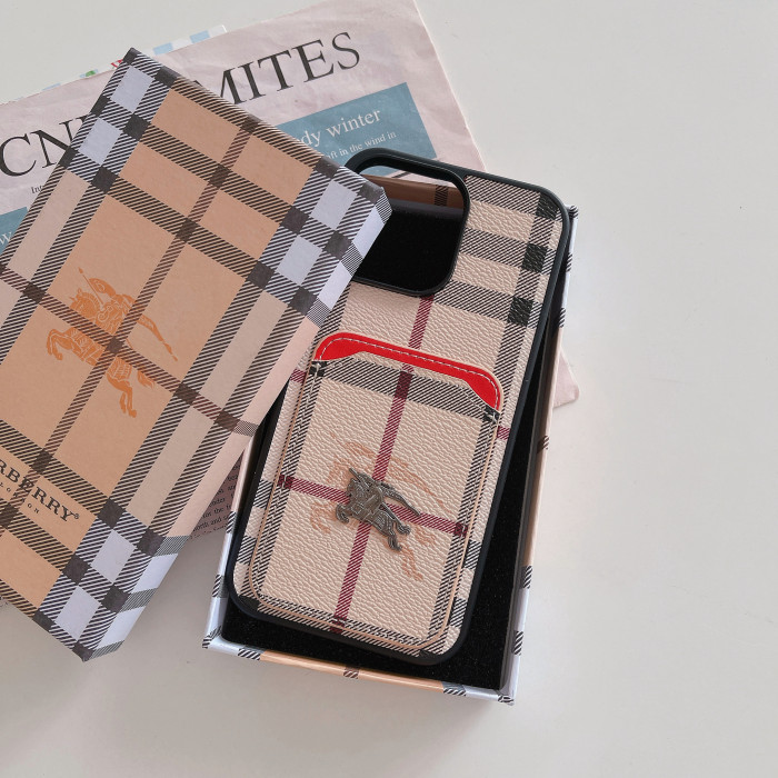 Burberryバーバリーケース最新全機種14 Pro/11/Xs Max/Xr/XS/iPhone7/7P/8/8P/iPhone12/13 4色