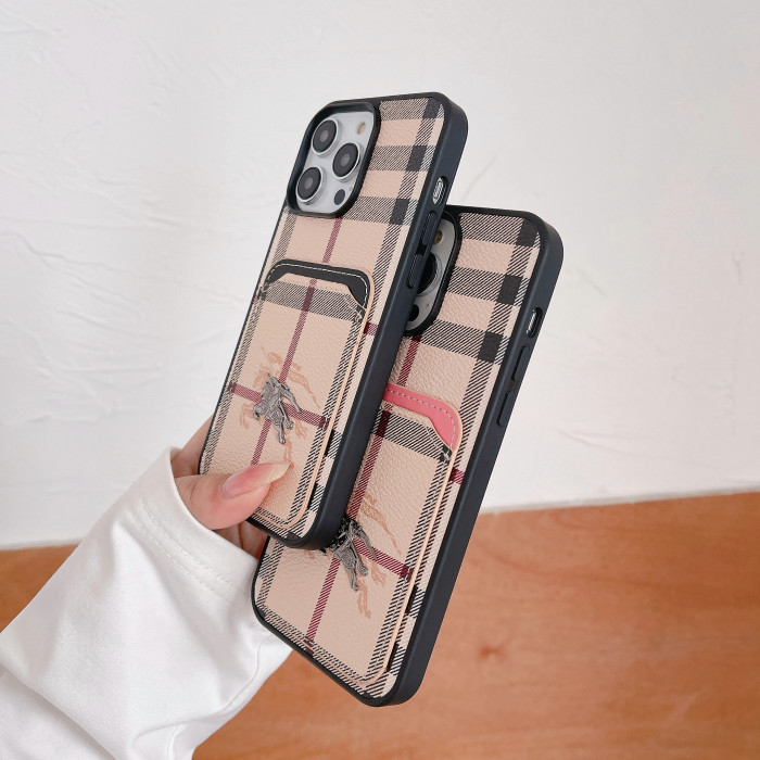 Burberryバーバリーケース最新全機種14 Pro/11/Xs Max/Xr/XS/iPhone7/7P/8/8P/iPhone12/13 4色