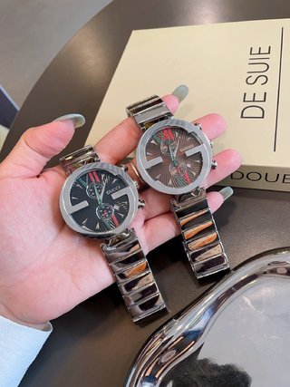 超話題! グッチGUCCI n級品 クォーツランニング秒計時腕時計2色