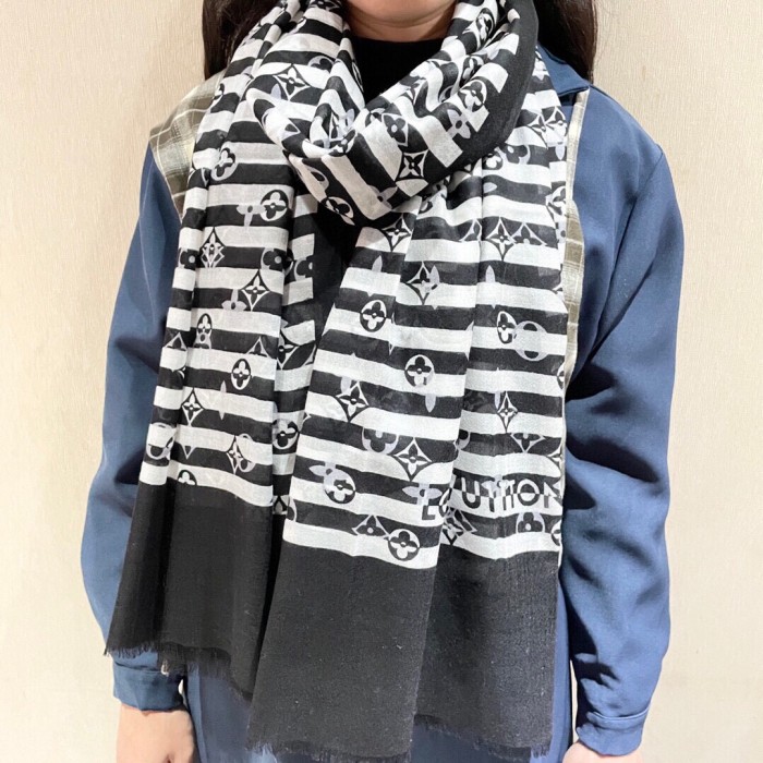 稀少 ルイヴィトン n級品 トップカシミヤスカーフ