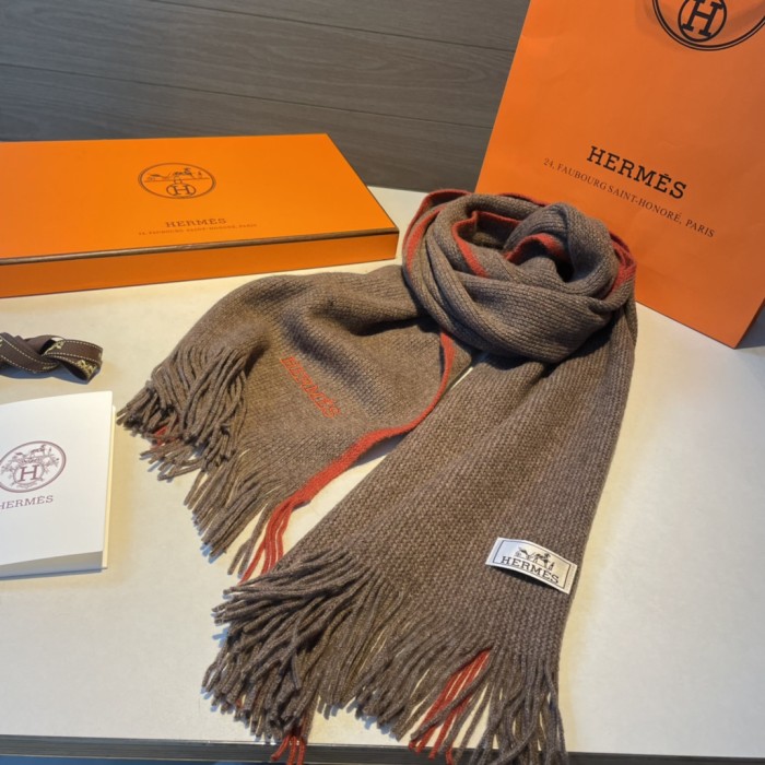 高品質 Hermesエルメス 偽物通販 カシミヤニットマフラー