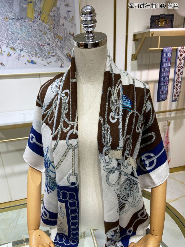 入手困難 Hermesエルメス 激安偽物 カシミヤスカーフ