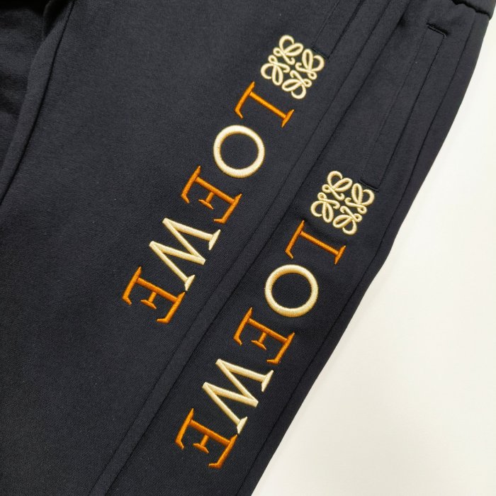 【限定】 ロエベ・新定番インパクトカラー立体刺繍カジュアルパンティーパンツ
