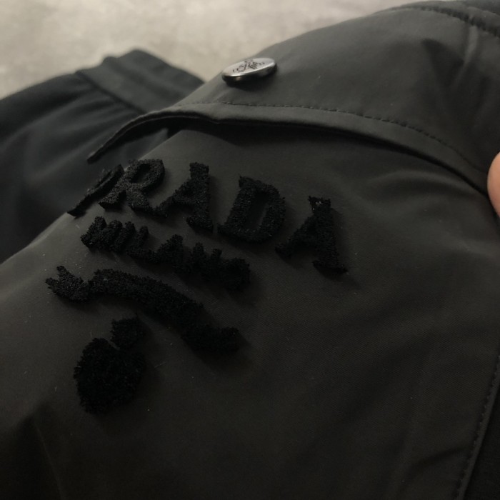 使い勝手良し プラダ 偽物通販 新作厚手ギャザーアルファベット刺繍パンツカジュアル