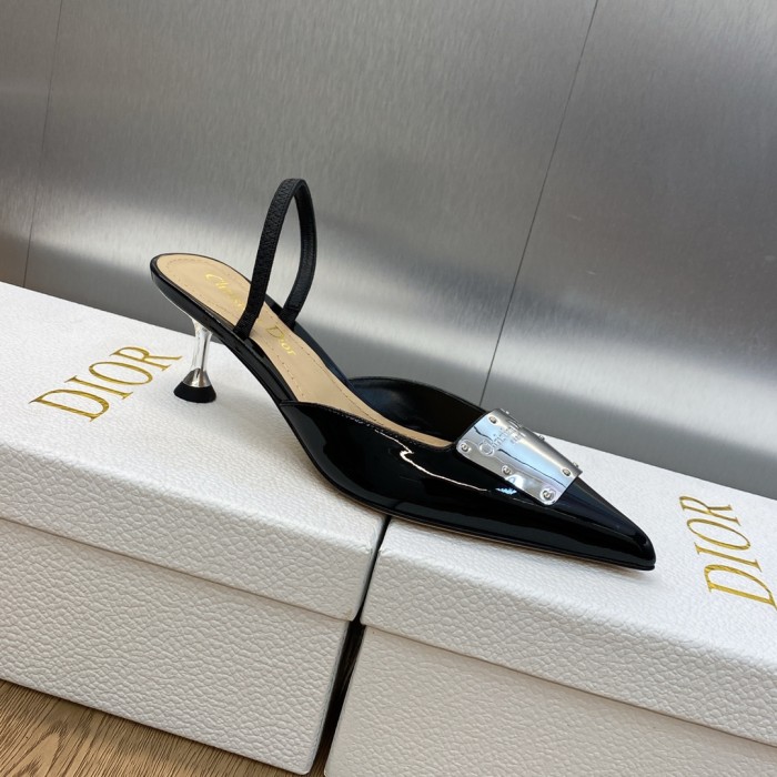 【限定】 ディオール n級品 ファッションショーの高定La Parisienneシリーズの異形ヒールの尖った女単靴