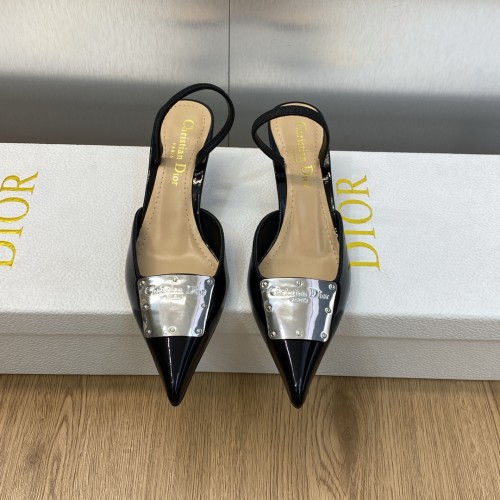 【限定】 ディオール n級品 ファッションショーの高定La Parisienneシリーズの異形ヒールの尖った女単靴