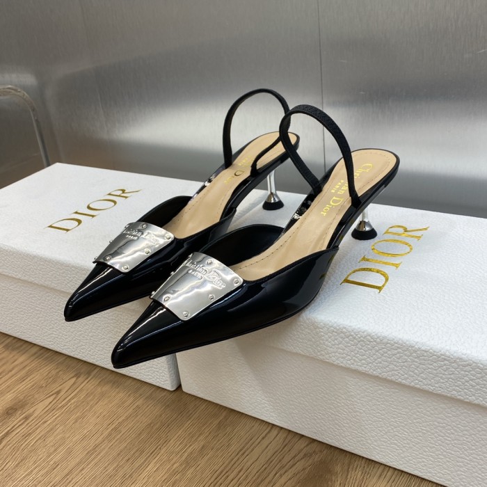 【限定】 ディオール n級品 ファッションショーの高定La Parisienneシリーズの異形ヒールの尖った女単靴
