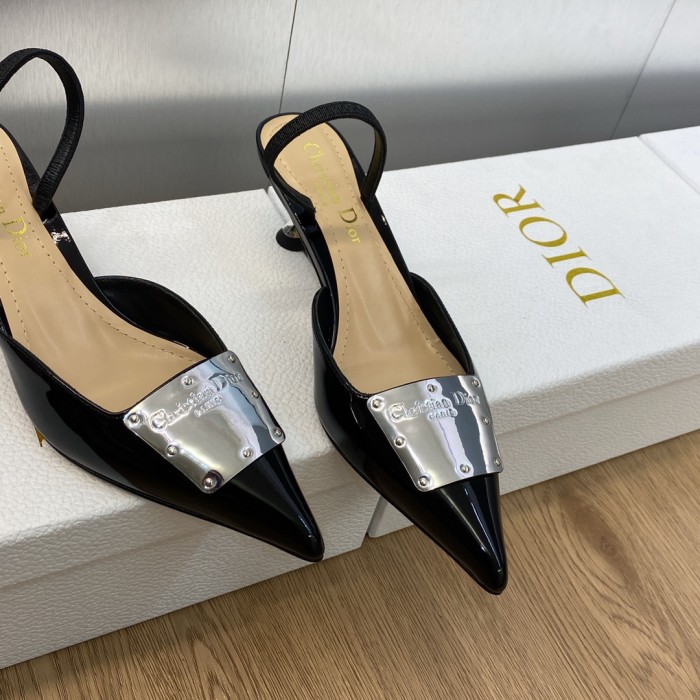 【限定】 ディオール n級品 ファッションショーの高定La Parisienneシリーズの異形ヒールの尖った女単靴