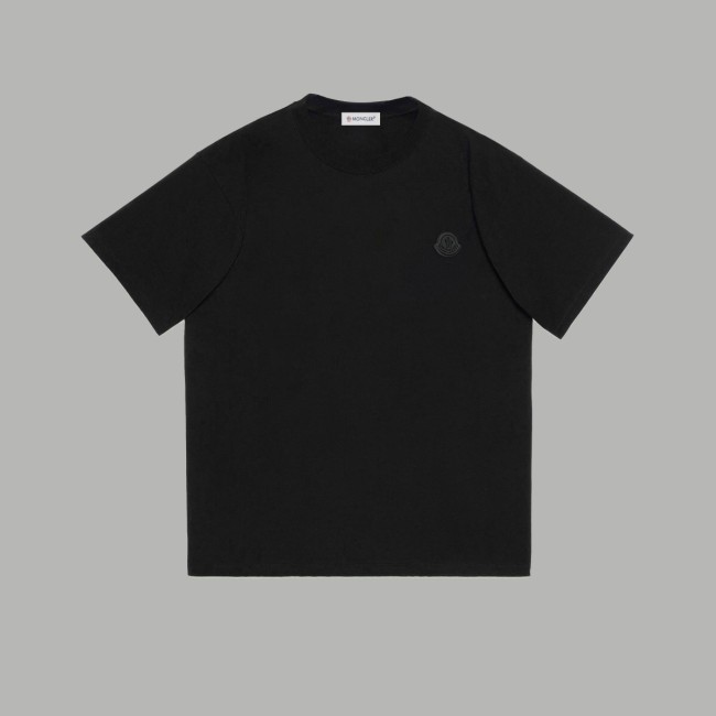 使い勝手良し モンクレール コピーおすすめ 春夏2024 SS胸元黒ゴムロゴ半袖Tシャツ