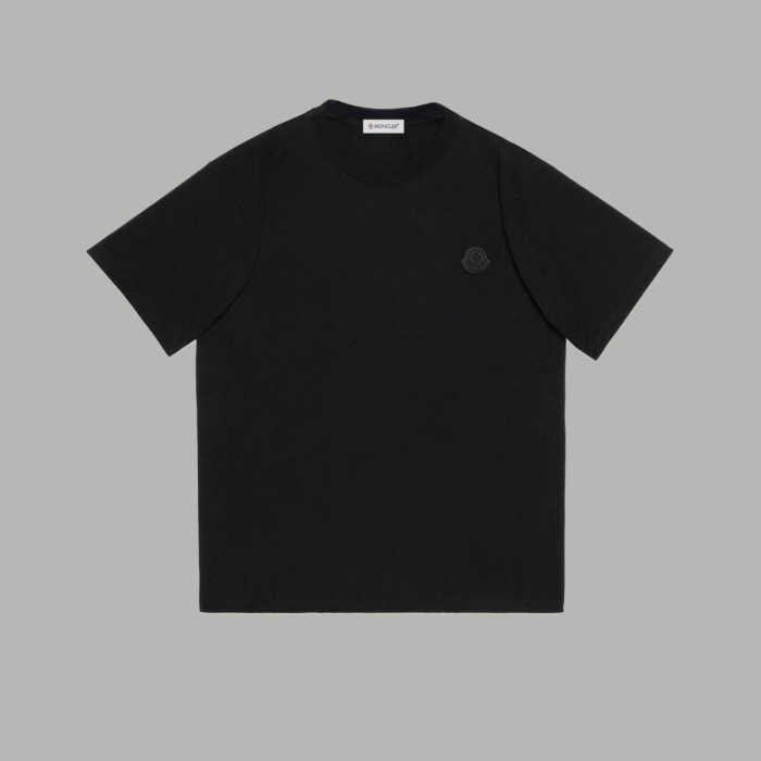 使い勝手良し モンクレール コピーおすすめ 春夏2024 SS胸元黒ゴムロゴ半袖Tシャツ