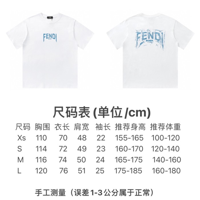 【話題商品！】フェンディ スーパーコピー 24 fw春夏新作NEW糊プリント半袖Tシャツ