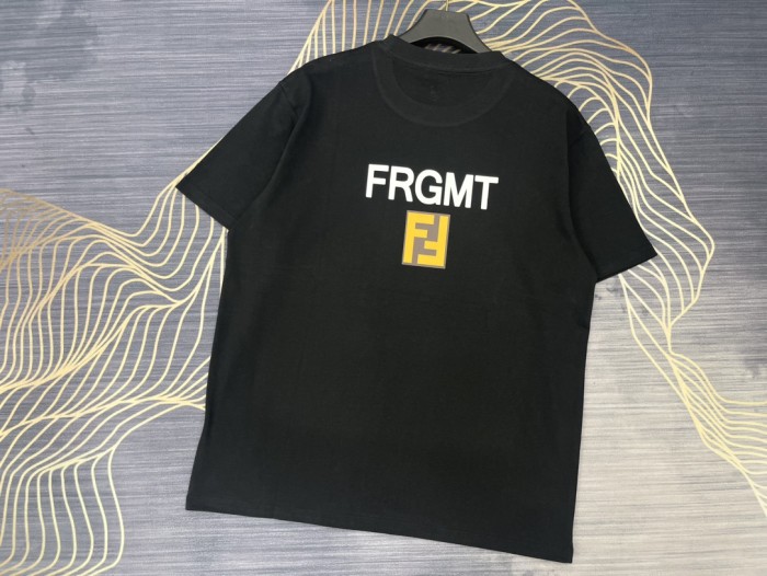 高品質 フェンディ コピーおすすめ 2024春夏新作連名藤原浩クルーネック半袖Tシャツ2色