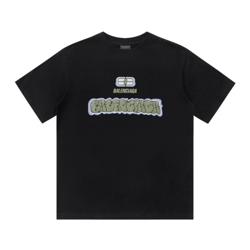 稀少 バレンシアガ スーパーコピー 24 ssプリント半袖Tシャツ