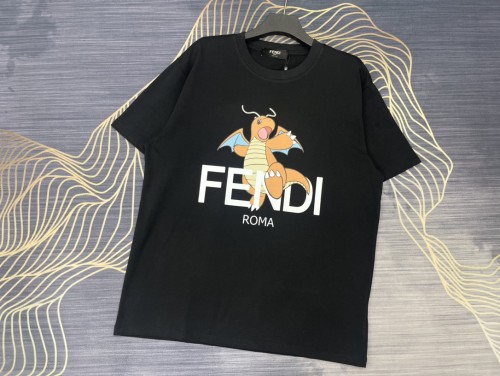 高品質 フェンディ コピーおすすめ 2024春夏新作連名藤原浩クルーネック半袖Tシャツ2色