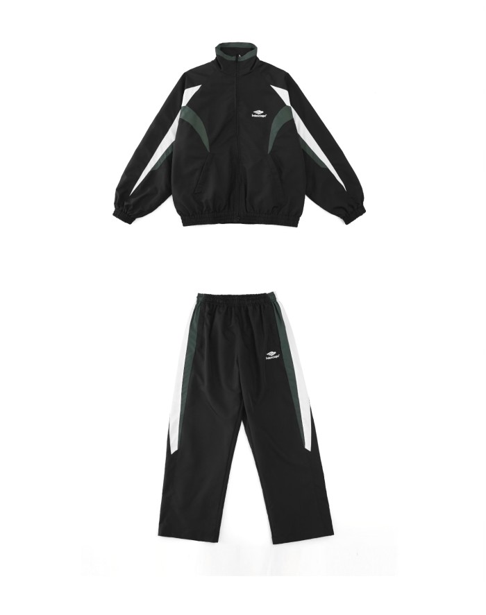 追跡付 バレンシアガ 偽物通販 パッチワーク制服スポーツスーツ