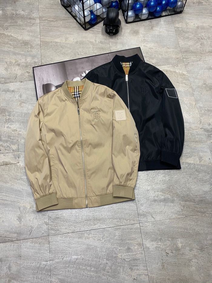 日本未入荷 バーバリー コピーおすすめ Burberryスタンドカラージャケットクラシックなチェックのパッチワークパーカー2色
