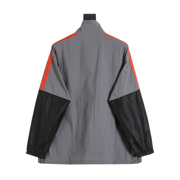 超奇跡の入荷☆ バレンシアガ コピー Balenciagaアッシュオレンジのパッチワークスローガン突撃ジャケット
