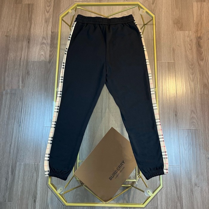 大人気 バーバリー スーパーコピー BURBERRYチェック柄エレメントステッチ初秋ロングパンツキュロットパンツ