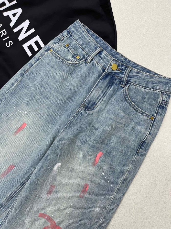 超奇跡の入荷☆ シャネル n級品 24SS新作クラシック手描きダブルCジーンズ