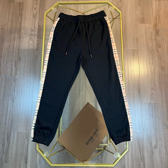 大人気 バーバリー スーパーコピー BURBERRYチェック柄エレメントステッチ初秋ロングパンツキュロットパンツ