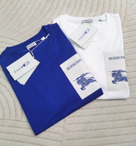 【限定】バーバリー コピーおすすめ 24SS胸元プリント半袖Tシャツ2色