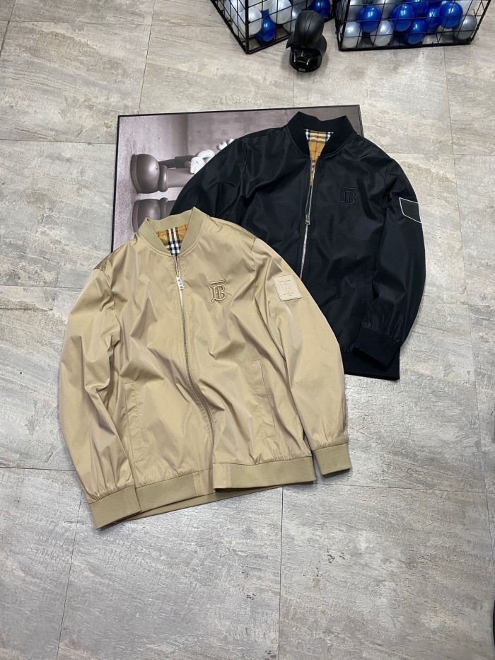 日本未入荷 バーバリー コピーおすすめ Burberryスタンドカラージャケットクラシックなチェックのパッチワークパーカー2色