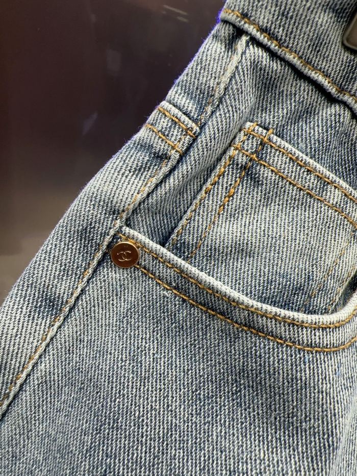 使い勝手良し シャネル 激安偽物 24SSハイウエストストレートジーンズ