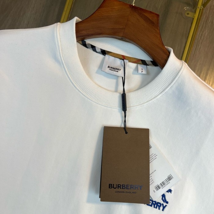超話題! バーバリー 偽物通販 2024新作戦馬刺繍アルファベットマイクロワイド丸首長袖パーカー2色