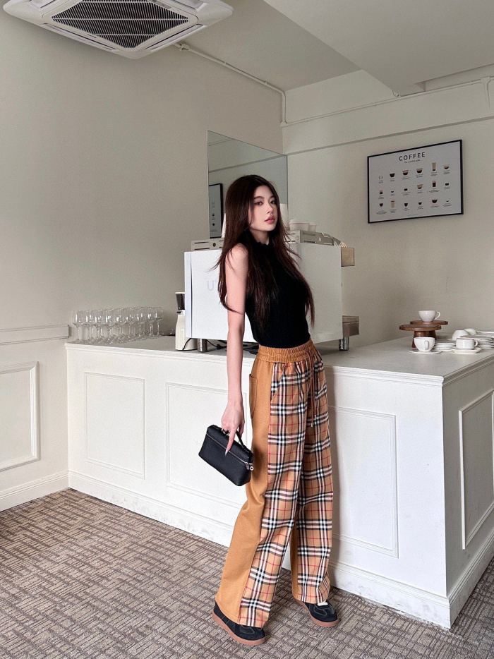高品質 バーバリー コピー Burberry24 ss新作レトロストレートパンツ