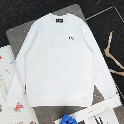 一目惚れ♪ シャネル 偽物通販 24SS新定番ベーシックロゴ刺繍カジュアル丸首パーカー