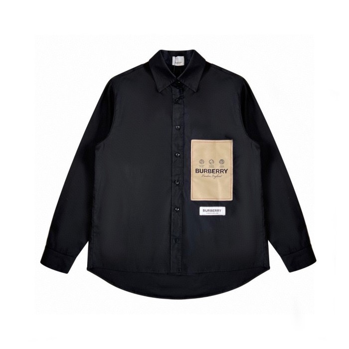 ★超人気 バーバリー 偽物通販 Burberryラベルロゴ貼付シャツ