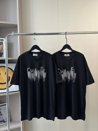 超奇跡の入荷☆ シャネル n級品 2024春夏フリンジドリル柄ロゴ半袖T