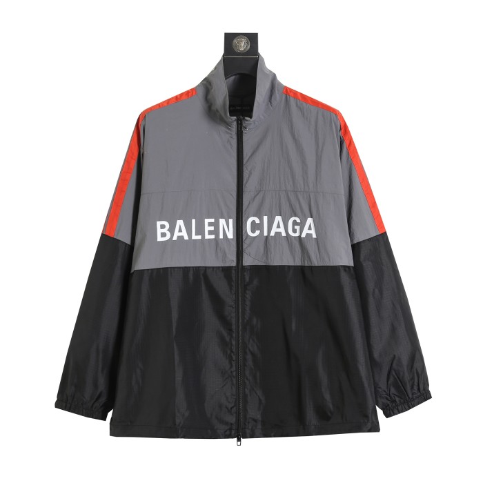 超奇跡の入荷☆ バレンシアガ コピー Balenciagaアッシュオレンジのパッチワークスローガン突撃ジャケット