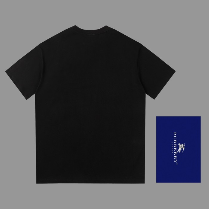 【話題商品！】バーバリー n級品 格子貼付布加戦馬立体刺繍工芸半袖Tシャツ